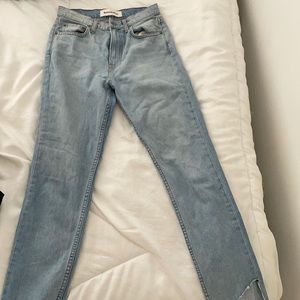 Reformation light washed jeans